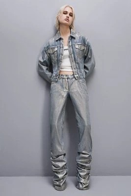 Zdjęcie produktu Zawijane spodnie jeansowe PATRIZIA PEPE