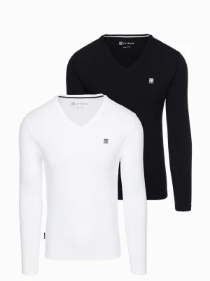 Zdjęcie produktu Zestaw longsleeve męski V-NECK - mix 2-pak V4 Z87
 -                                    XL