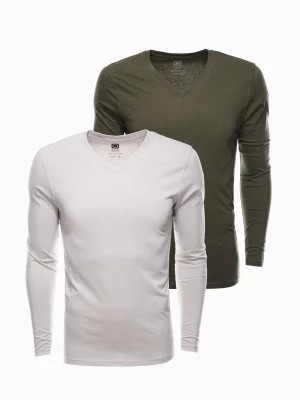 Zdjęcie produktu Zestaw longsleeve męski V-NECK - mix 2-pak V5 Z41
 -                                    M