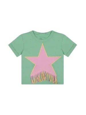 Zdjęcie produktu Zielona Gwiazda Frędzle T-shirt Stella McCartney