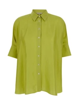 Zdjęcie produktu Zielona koszula Bassano z krótkim rękawem Antonelli Firenze