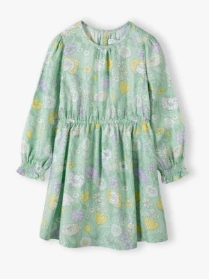 Zdjęcie produktu Zielona sukienka w kolorowe kwiaty - Max&Mia Max & Mia by 5.10.15.