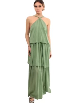 Zdjęcie produktu Zielona Sukienka Wiosna Lato Model Solotre
