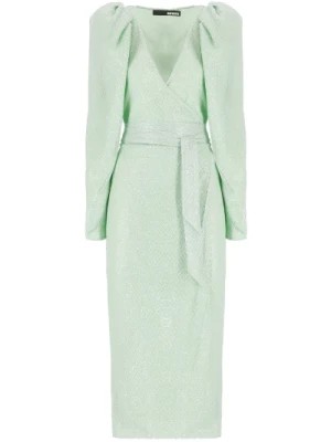 Zdjęcie produktu Zielona Sukienka z Cekinami i Dekoltem w Serek Rotate Birger Christensen