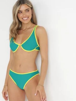 Zdjęcie produktu Zielone Bikini z Kontrastowymi Lamówkami Libenta