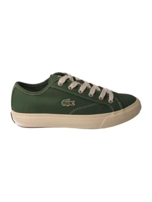 Zdjęcie produktu Zielone buty sportowe z tekstyliami Lacoste