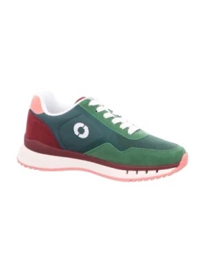 Zdjęcie produktu Zielone Casualowe Syntetyczne Sneakersy z 4 cm Podeszwą z Gumy Ecoalf