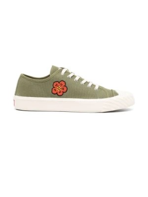 Zdjęcie produktu Zielone Niskie Sneakersy z Kwiatowym Wzorem Kenzo