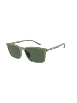 Zdjęcie produktu Zielone okulary przeciwsłoneczne z ciemnymi szkłami Emporio Armani