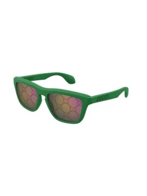 Zdjęcie produktu Zielono-Niebieskie Okulary Gg1571S 004 Gucci
