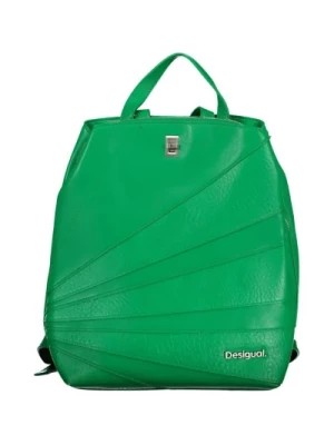 Zdjęcie produktu Zielony Plecak z Polietylenu z Wieloma Przegródkami Desigual