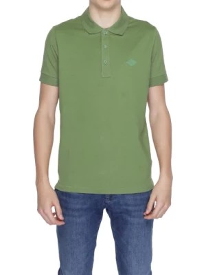 Zdjęcie produktu Zielony Polo Shirt z Zapięciem na Guziki Replay