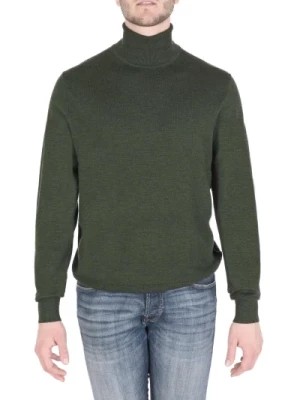 Zdjęcie produktu Zielony Sweter z Wełny Calvin Klein