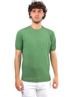 Zdjęcie produktu Zielony T-shirt z okrągłym dekoltem Kangra