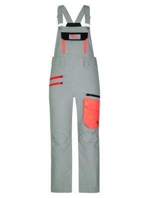 Zdjęcie produktu Ziener Spodnie narciarskie "Aileen Bib" w kolorze jasnoszarym rozmiar: 140