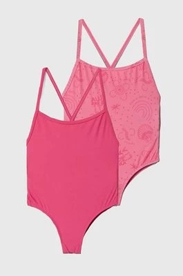 Zdjęcie produktu zippy jednoczęściowy strój kąpielowy dziecięcy 2-pack kolor różowy