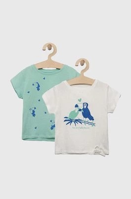 Zdjęcie produktu zippy t-shirt bawełniany dziecięcy 2-pack kolor zielony
