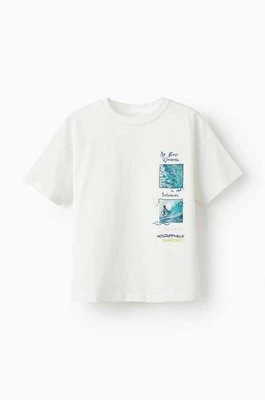 Zdjęcie produktu zippy t-shirt bawełniany dziecięcy kolor biały z nadrukiem