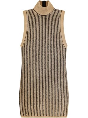 Zdjęcie produktu Złota Sukienka w Paski Bez Rękawów Aw24 Tom Ford