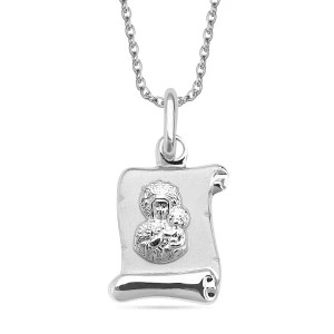 Zdjęcie produktu Zawieszka z białego złota - medalik Biżuteria YES