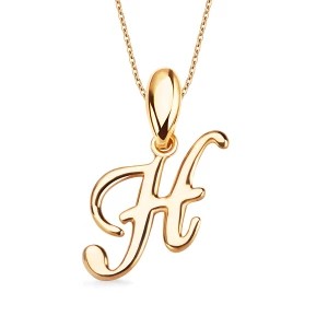 Zdjęcie produktu Złota zawieszka - litera H Biżuteria YES