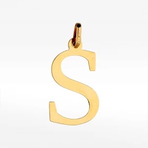 Zdjęcie produktu Złota zawieszka literka S