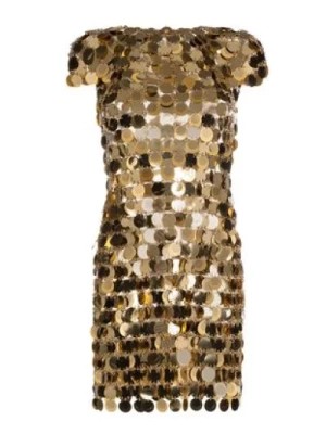 Zdjęcie produktu Złote sukienki dla kobiet Paco Rabanne