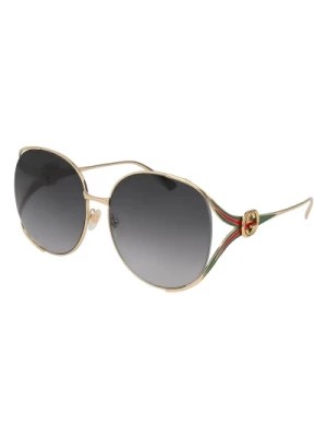 Zdjęcie produktu Złote/Szare okulary przeciwsłoneczne Gucci
