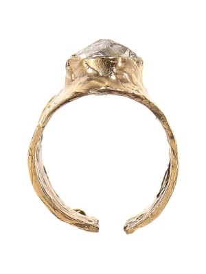 Zdjęcie produktu Złoty Pierścień z Surowym Kamieniem Axum