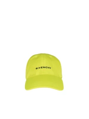 Zdjęcie produktu Żółta czapka z poliamidu z czarnym logo Givenchy