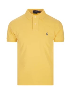 Zdjęcie produktu Żółta koszulka polo Custom Slim Fit Ralph Lauren