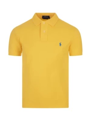Zdjęcie produktu Żółta Koszulka Polo Ikona Stylu Amerykańskiego Ralph Lauren