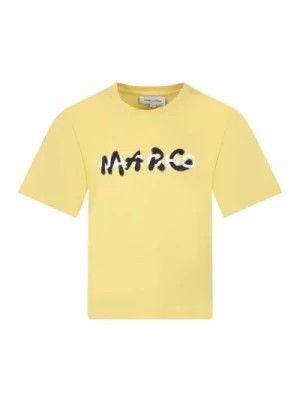 Zdjęcie produktu Żółta koszulka z logo w stylu graffiti Marc Jacobs