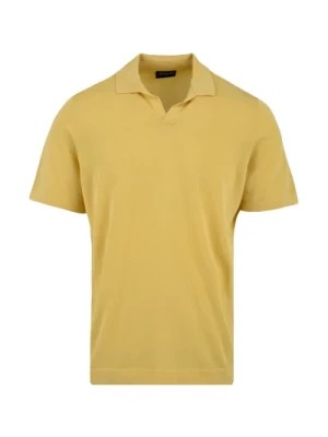 Zdjęcie produktu Żółte Polo T-shirty i Polosy Drumohr