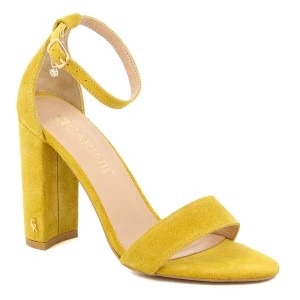 Zdjęcie produktu Żółte zamszowe sandały CARINII B8898-505-000-000-F89