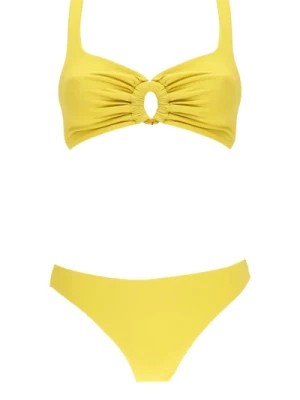 Zdjęcie produktu Żółty Bikini Morze Top Pierścień Slip Fisico