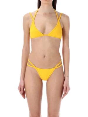 Zdjęcie produktu Żółty Lycra Rib Bikini The Attico