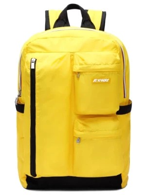 Zdjęcie produktu Żółty Plecak Ambert - Stylowy i Funkcjonalny dla Mężczyzn K-Way