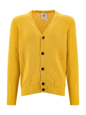 Zdjęcie produktu Żółty Sweter Bawełniany dla Mężczyzn PT Torino