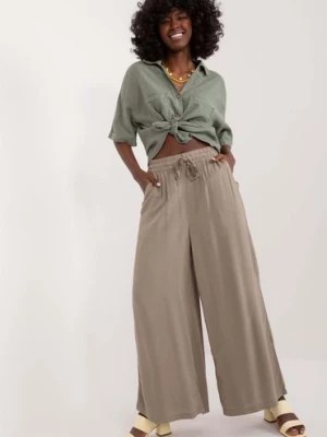 Zdjęcie produktu Zwiewne spodnie letnie Wide Leg Sublevel zielone
