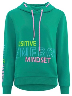 Zdjęcie produktu Zwillingsherz Bluza "Positive Energy Mindset" w kolorze zielonym rozmiar: L/XL