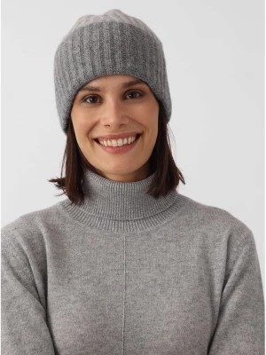 Zdjęcie produktu Zwillingsherz Kaszmirowa czapka beanie w kolorze szarym rozmiar: onesize