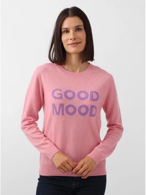 Zdjęcie produktu Zwillingsherz Kaszmirowy sweter w kolorze jasnoróżowym rozmiar: M