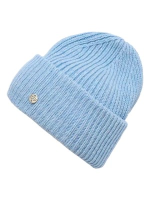 Zdjęcie produktu Zwillingsherz Wełniana czapka "Monika" w kolorze błękitnym rozmiar: onesize
