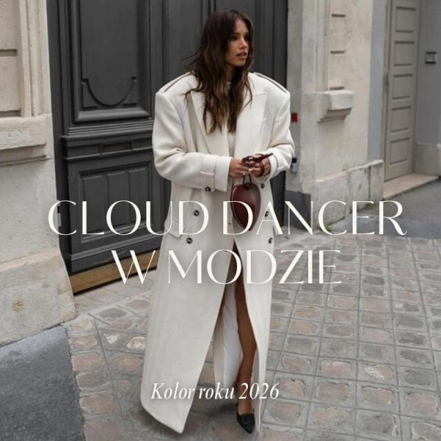 Kolor roku 2026 wg Pantone w modzie: Cloud Dancer Kolor roku 2026 wg Pantone w modzie: Cloud Dancer